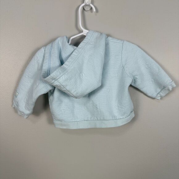 Vintage Peter Rabbit Boys 6-9 Months Full Zip Hood Sweatshirt Jacket Blue - Picture 2 of 5